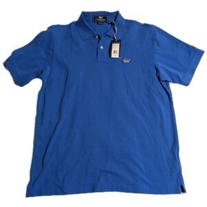 NWT Vineyard Vines Hockey Whale Pique Polo M Royal Blue – Rare & Classic